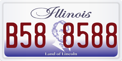 IL license plate B588588