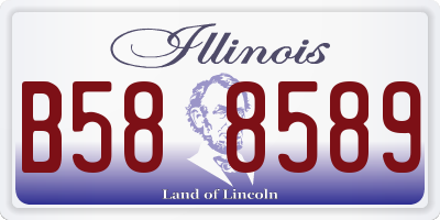 IL license plate B588589