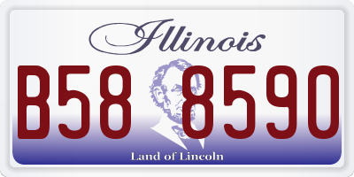 IL license plate B588590