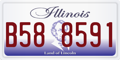 IL license plate B588591