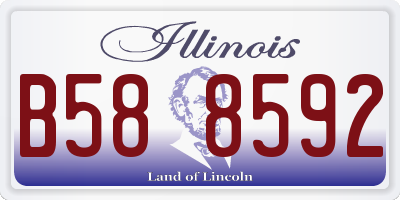 IL license plate B588592