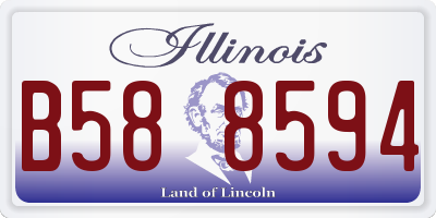 IL license plate B588594