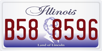 IL license plate B588596