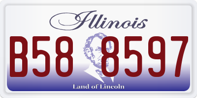 IL license plate B588597