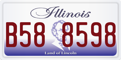 IL license plate B588598