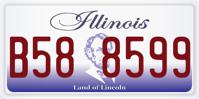 IL license plate B588599