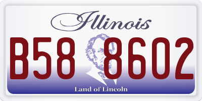 IL license plate B588602