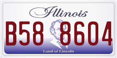 IL license plate B588604