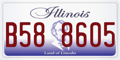 IL license plate B588605