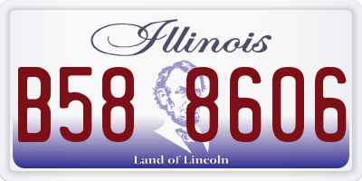 IL license plate B588606
