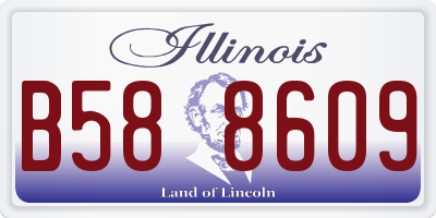 IL license plate B588609
