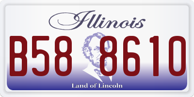 IL license plate B588610