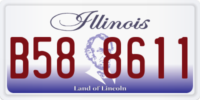 IL license plate B588611