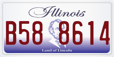 IL license plate B588614