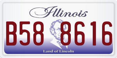IL license plate B588616