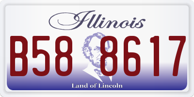 IL license plate B588617