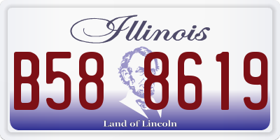 IL license plate B588619
