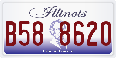 IL license plate B588620