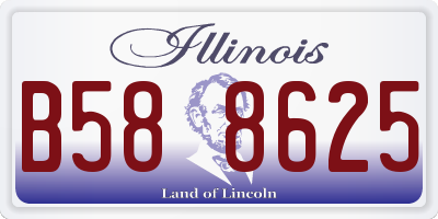 IL license plate B588625