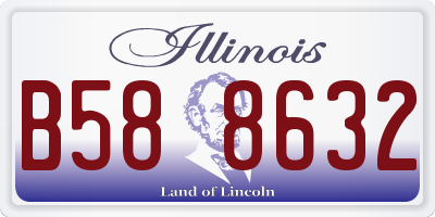 IL license plate B588632