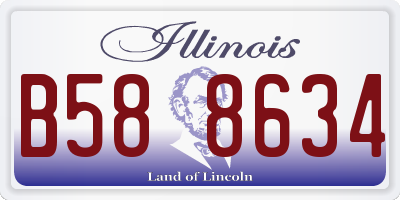 IL license plate B588634