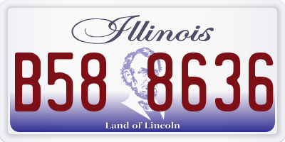 IL license plate B588636