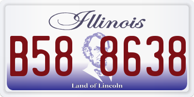 IL license plate B588638