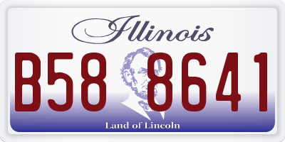 IL license plate B588641