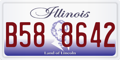 IL license plate B588642