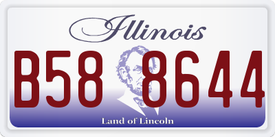 IL license plate B588644