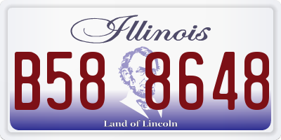 IL license plate B588648