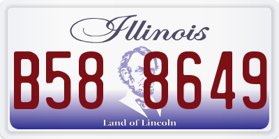 IL license plate B588649
