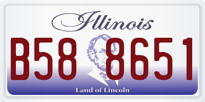 IL license plate B588651