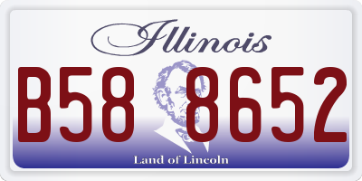 IL license plate B588652