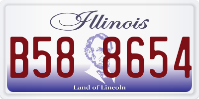 IL license plate B588654