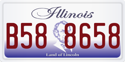 IL license plate B588658