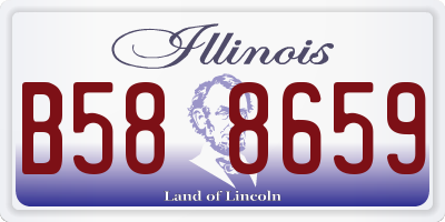 IL license plate B588659