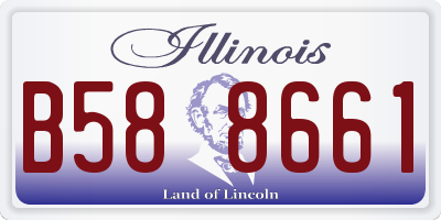 IL license plate B588661