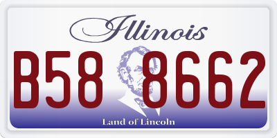 IL license plate B588662