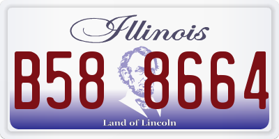 IL license plate B588664