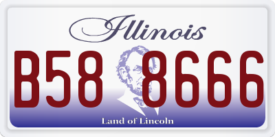 IL license plate B588666