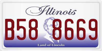 IL license plate B588669