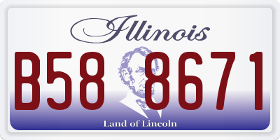 IL license plate B588671