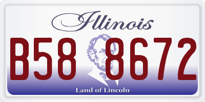 IL license plate B588672