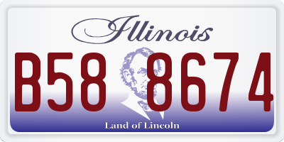 IL license plate B588674