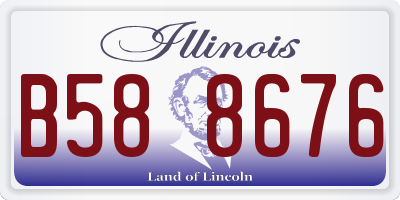 IL license plate B588676
