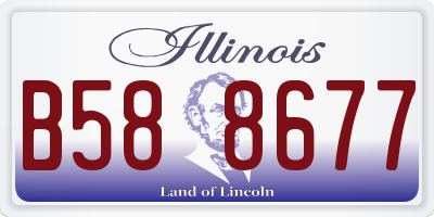 IL license plate B588677