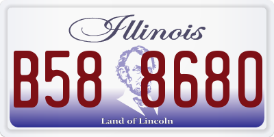 IL license plate B588680