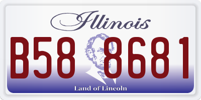 IL license plate B588681