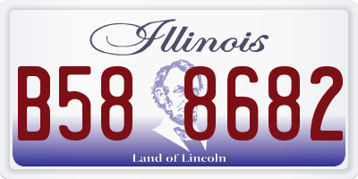 IL license plate B588682